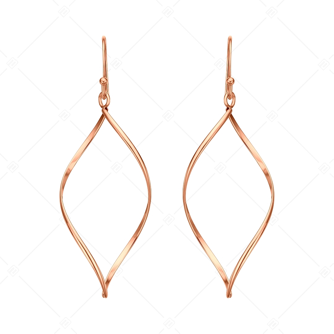 BALCANO - Claire / Dangling Stainless Steel Earrings, 18K Rose Gold Plated (141256BC96)