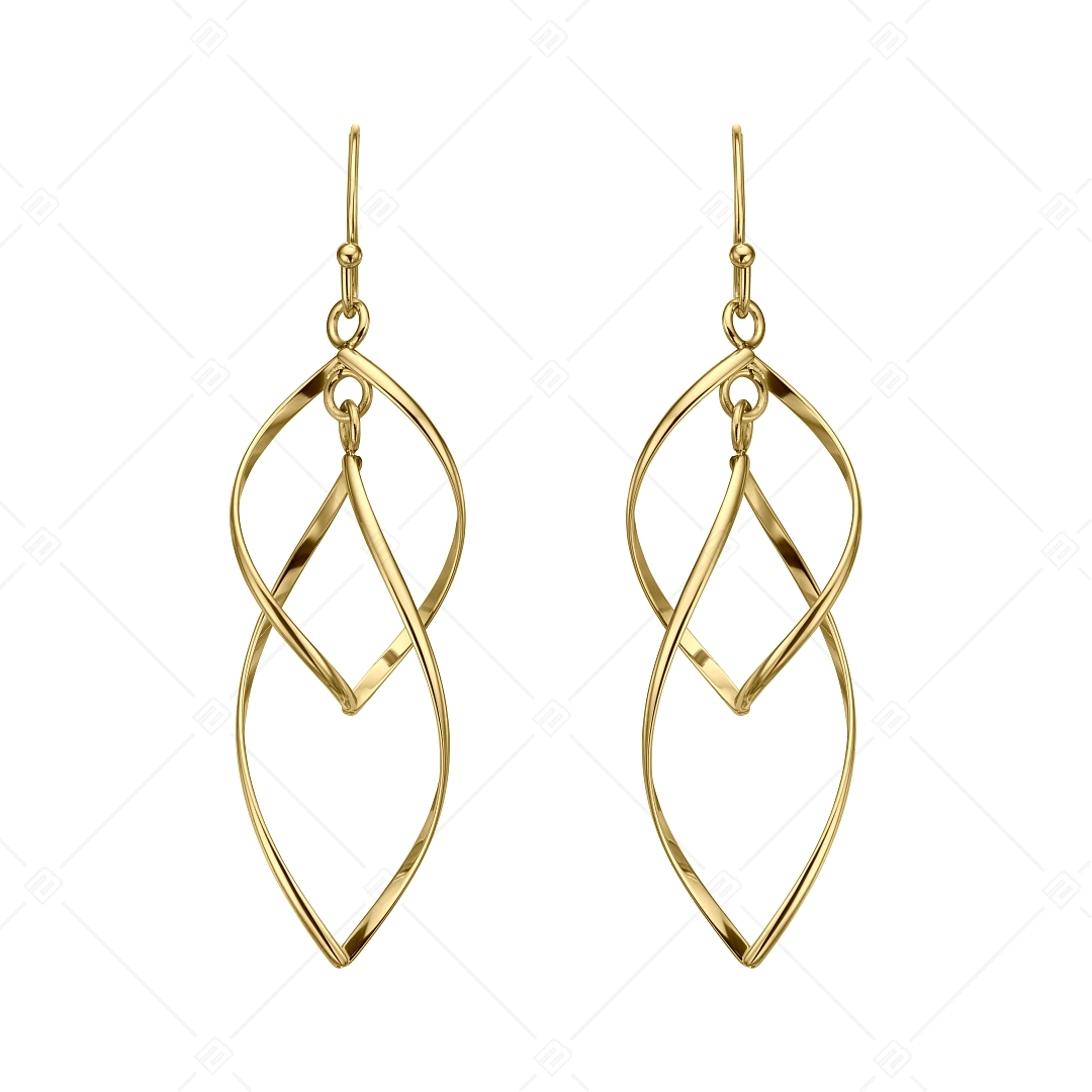 BALCANO - Vivienne / Dangling Stainless Steel Earrings, 18K Gold Plated (141260BC88)