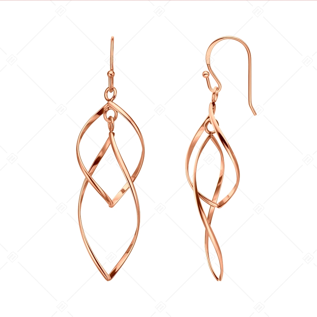 BALCANO - Vivienne / Dangling Stainless Steel Earrings, 18K Rose Gold Plated (141260BC96)