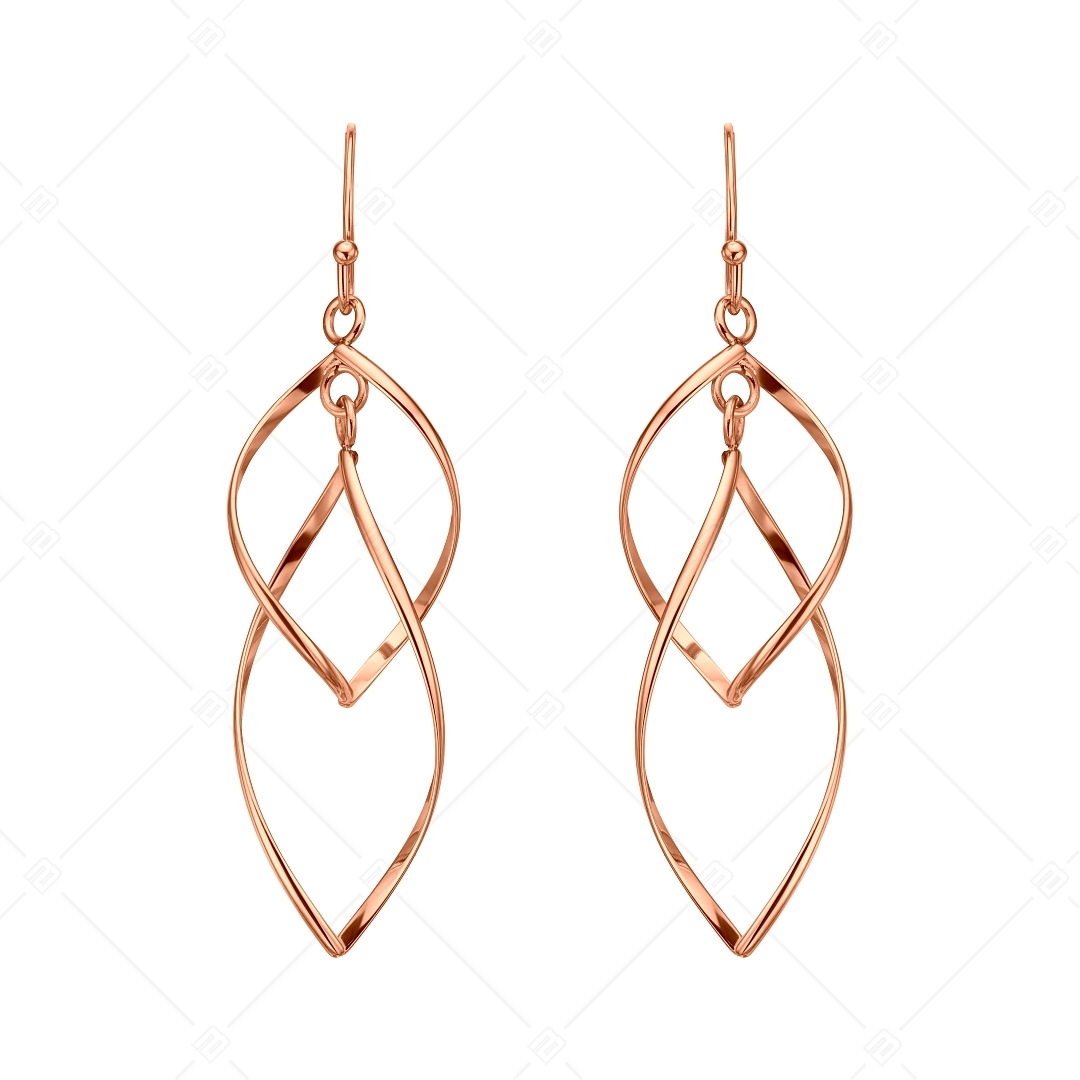 BALCANO - Vivienne / Boucles d'oreilles pendantes en acier inoxydable, plaqué or rose 18K (141260BC96)