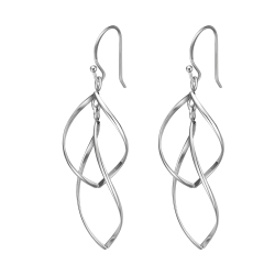 BALCANO - Vivienne / Dangling Stainless Steel Earrings, High Polished