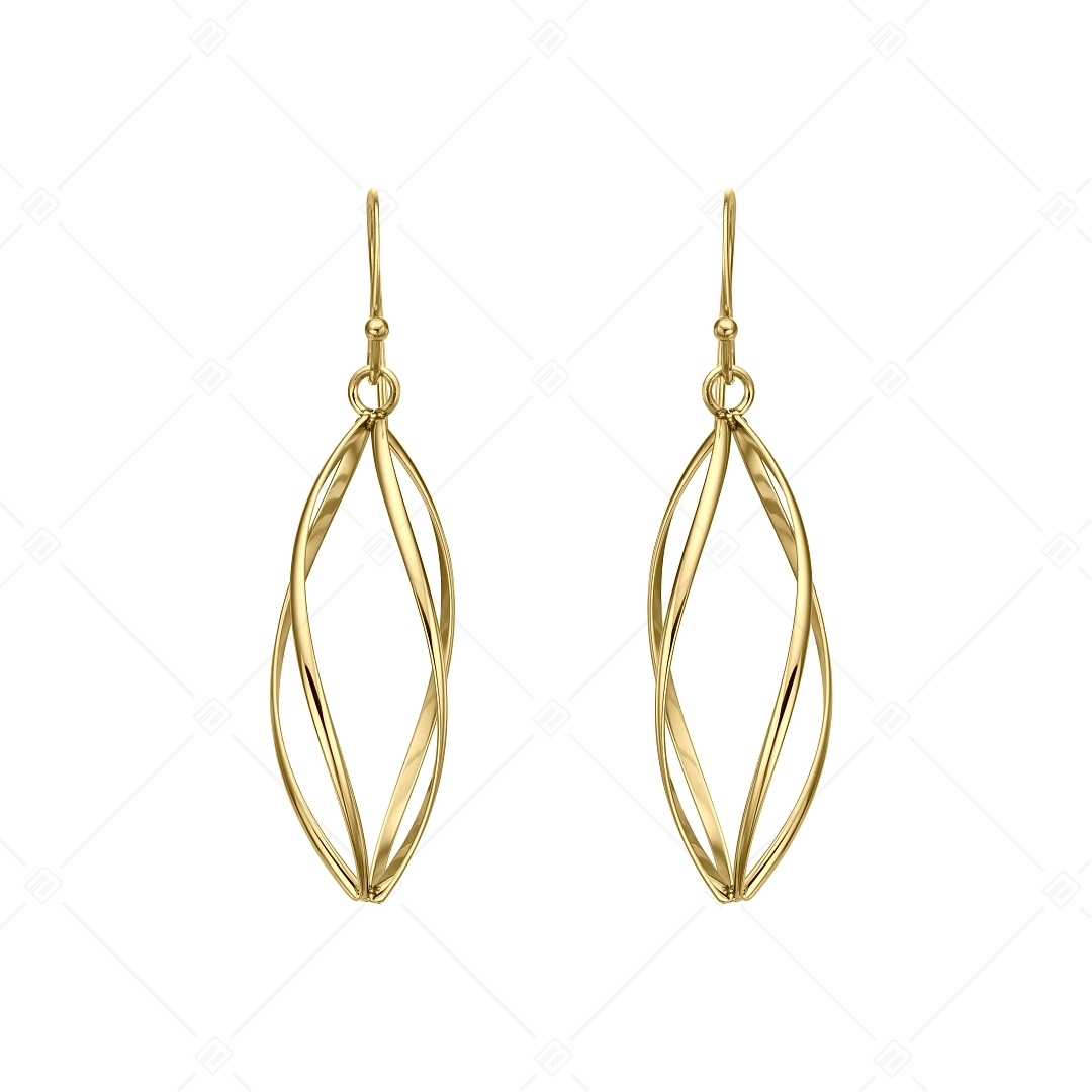 BALCANO - Isabelle / Boucles d'oreilles pendantes en acier inoxydable, plaqué or 18K (141261BC88)