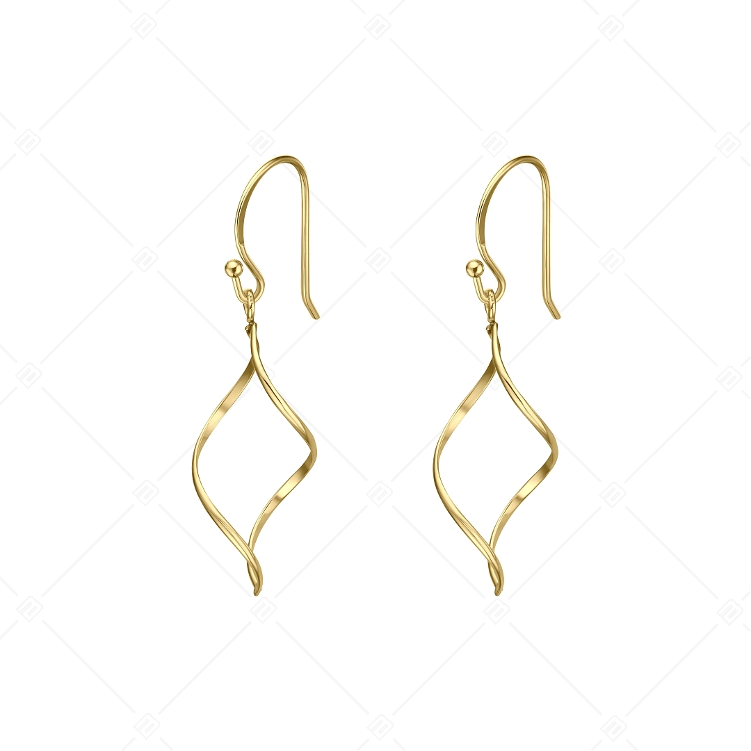 BALCANO - Amy / Dangling Stainless Steel Earrings, 18K Gold Plated (141262BC88)