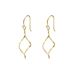 BALCANO - Amy / Dangling Stainless Steel Earrings, 18K Gold Plated