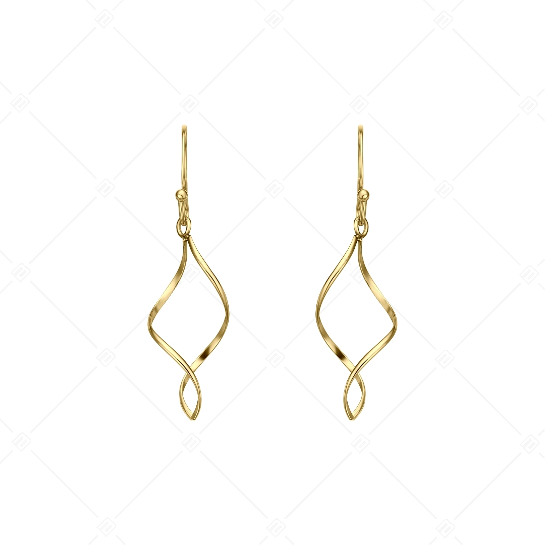 BALCANO - Amy / Dangling Stainless Steel Earrings, 18K Gold Plated (141262BC88)