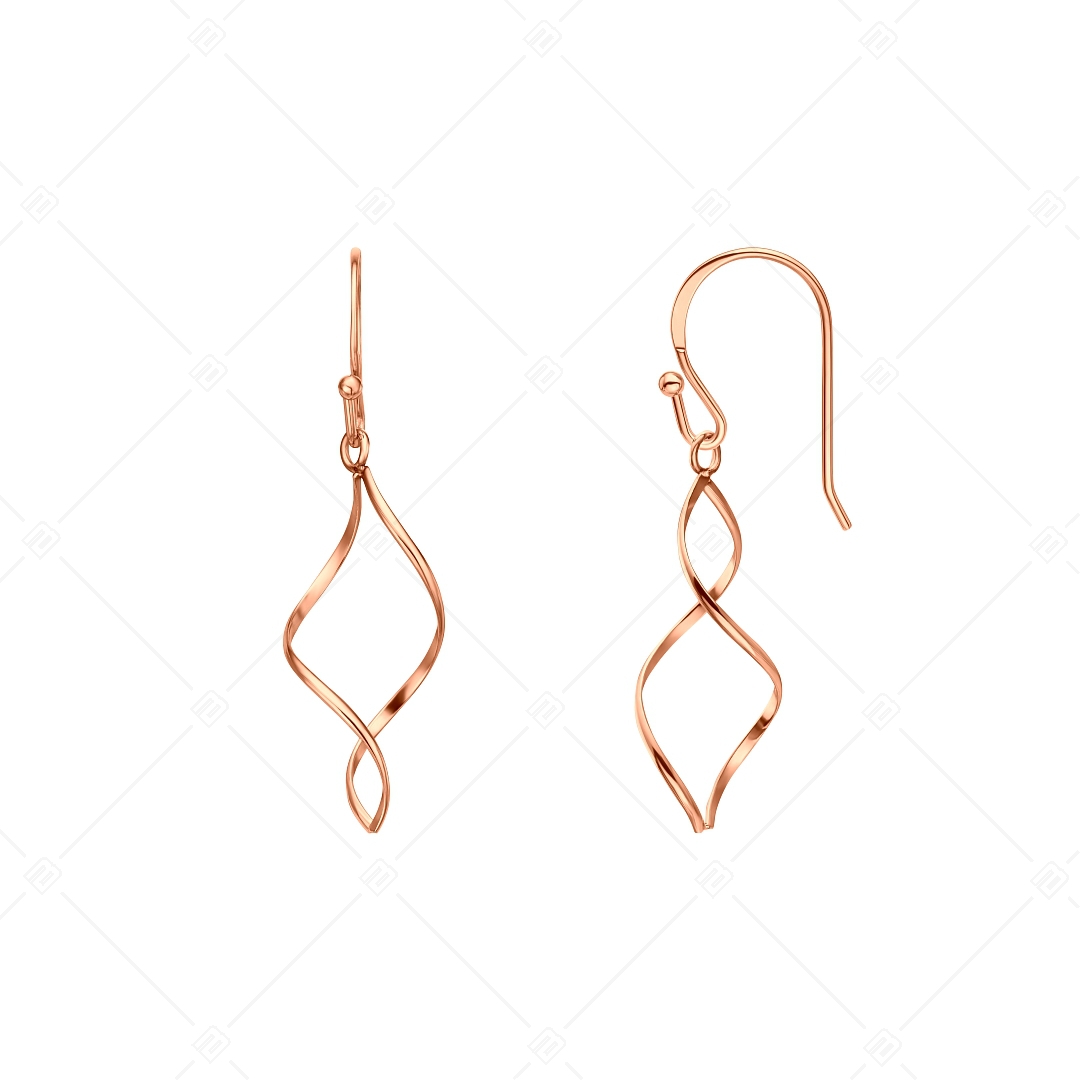 BALCANO - Amy / Dangling Stainless Steel Earrings, 18K Rose Gold Plated (141262BC96)