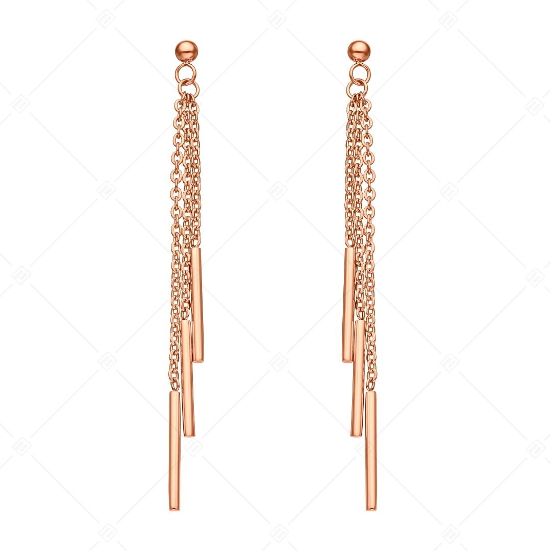 BALCANO - Natalie / Dangling Stainless Steel Earrings, 18K Rose Gold Plated (141267BC96)