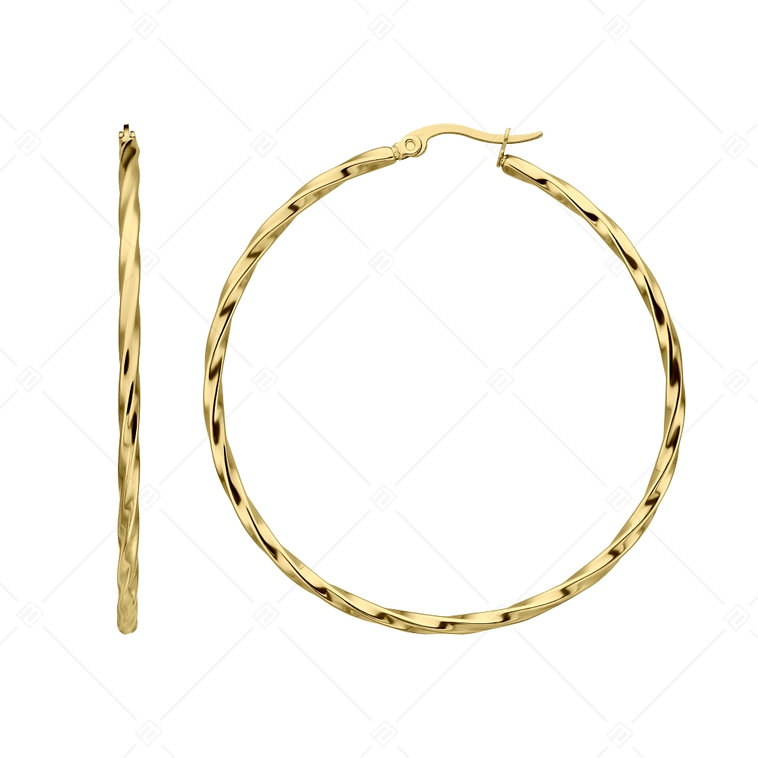 BALCANO - Marie / Stainless Steel Hoop Earrings 18K Gold Plated (141268BC88)
