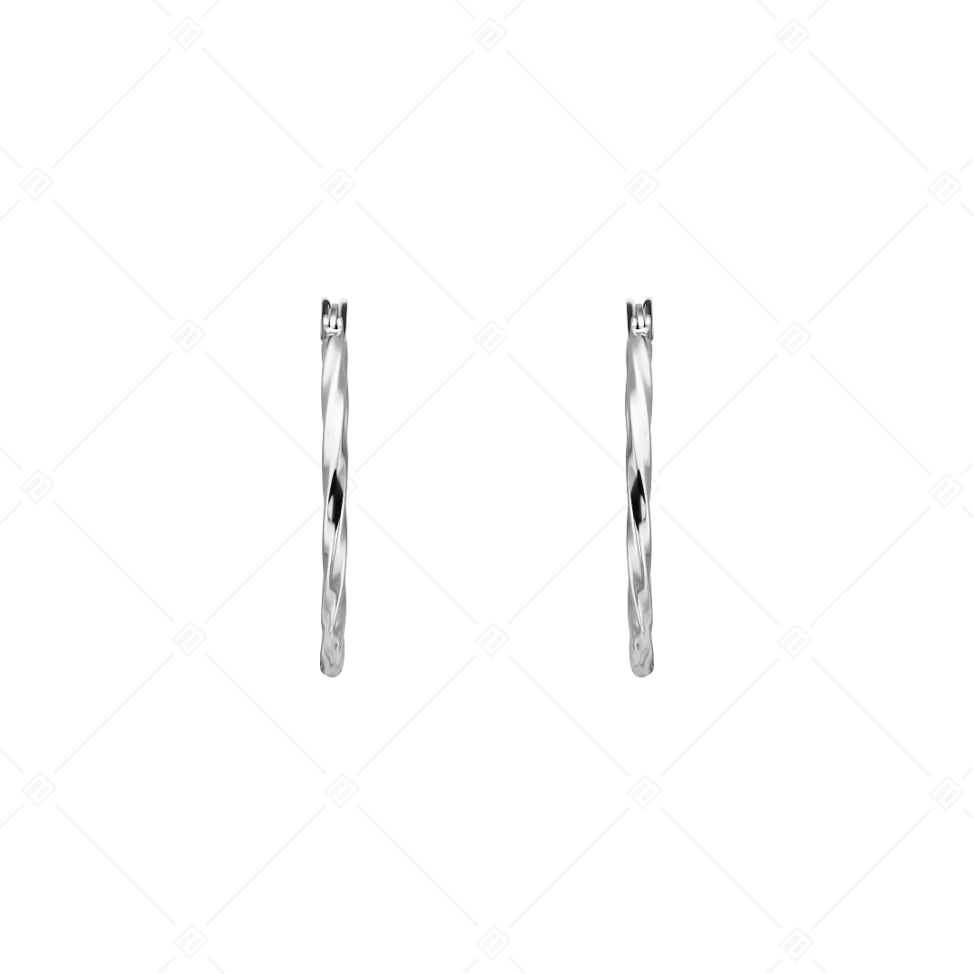 BALCANO - Marie / Stainless Steel Hoop Earrings With High Polish (141268BC97)