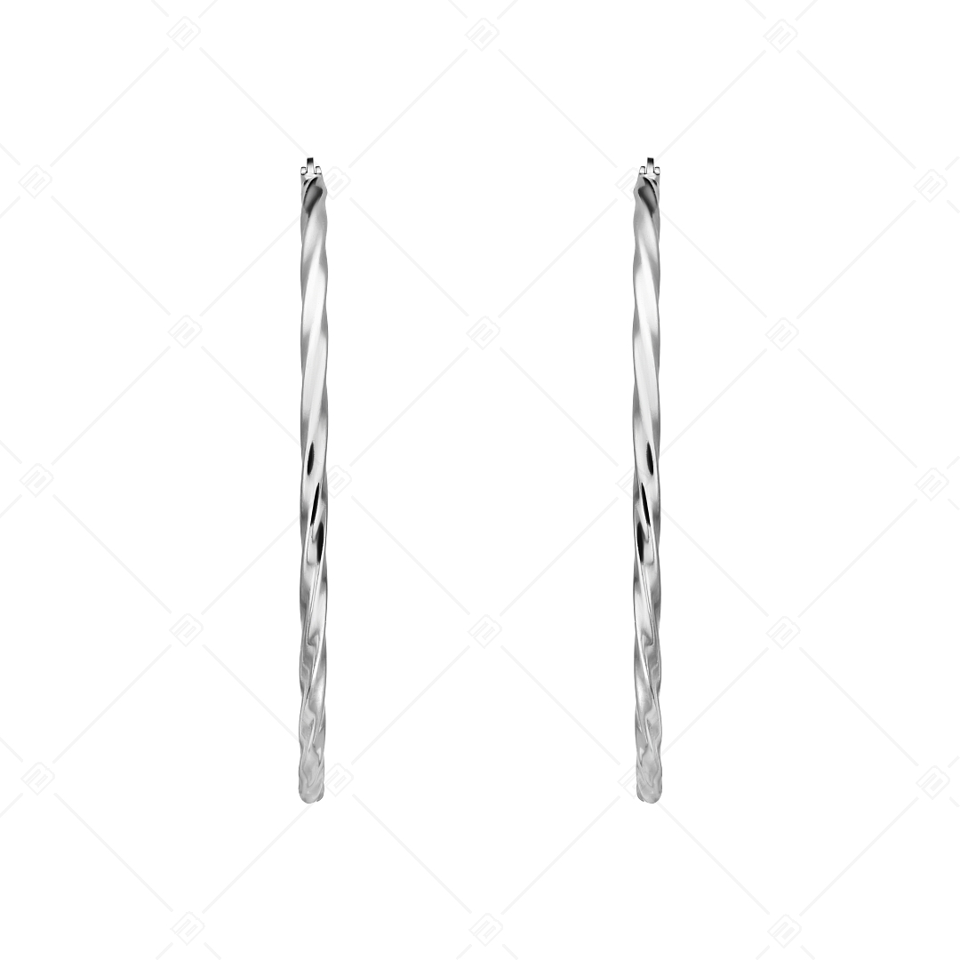 BALCANO - Marie / Boucles d'oreilles créoles en acier inoxydable avec hautement polie (141268BC97)