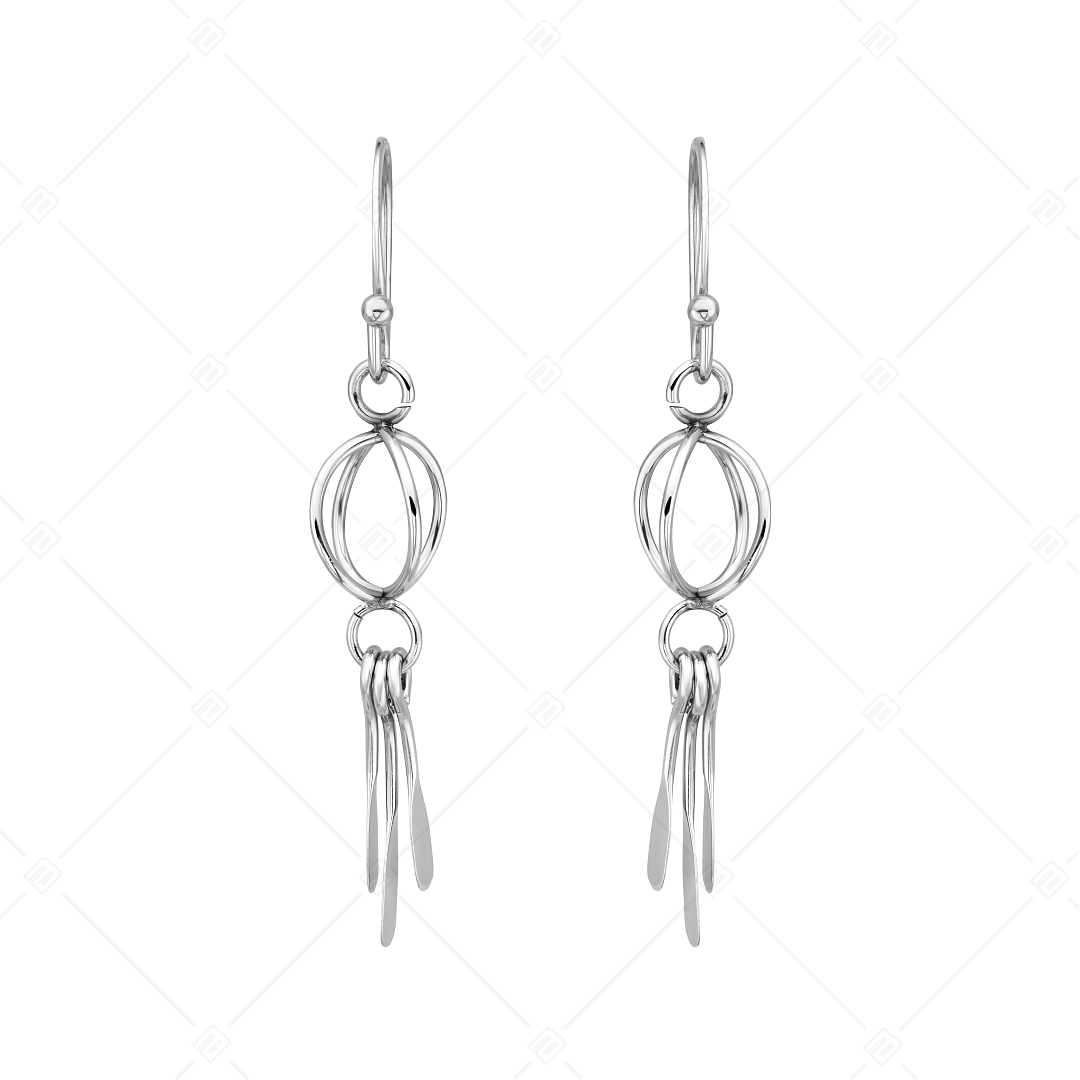 BALCANO - Violette / Unique Dangling Stainless Steel Earrings, High Polished (141270BC97)