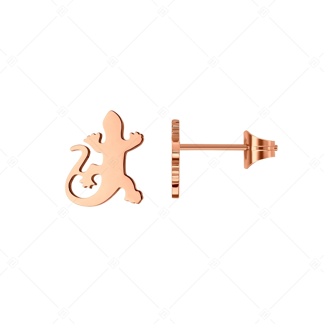 BALCANO - Gecko / Boucles d'oreilles forme lézard, plaqué or rose 18K (141272BC96)