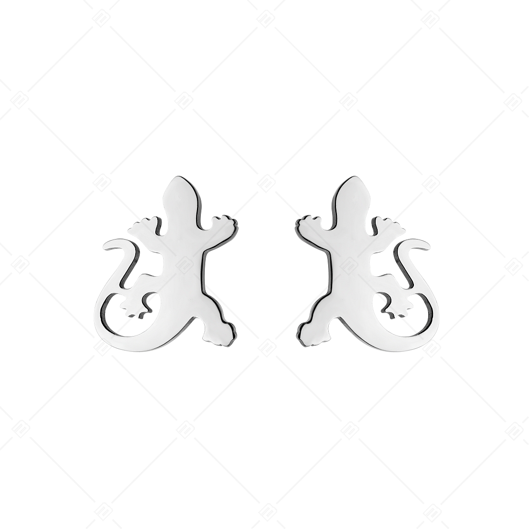 BALCANO - Gecko / Boucles d'oreilles forme lézard, avec hautement polie (141272BC97)