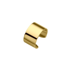 BALCANO - Lenis / Stainless Steel Ear Cuff With Smooth Surface, 18K Gold Plated