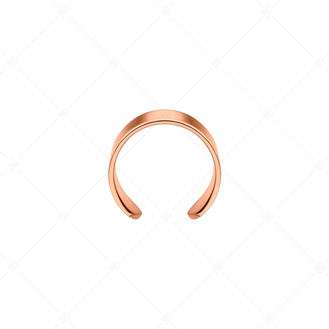 BALCANO - Lenis / Stainless Steel Ear Cuff With Smooth Surface, 18K Rose Gold Plated (141280BC96)