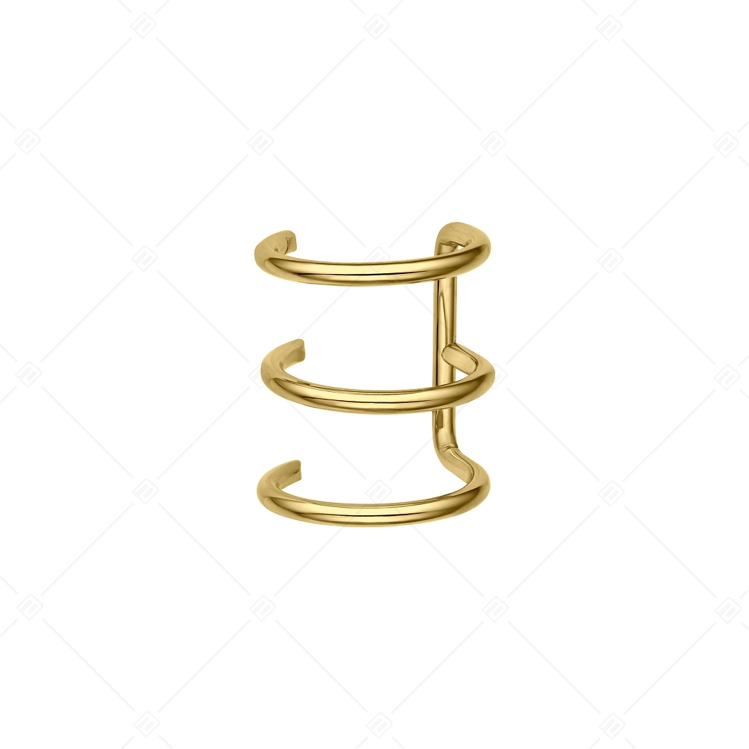 BALCANO - Toru / Stainless Steel Triple Ear Cuff, 18K Gold Plated (141283BC88)