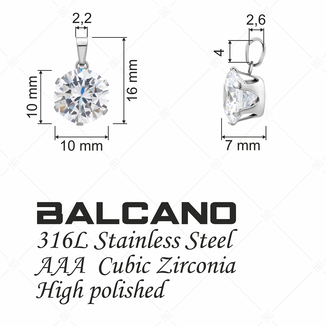 BALCANO - Frizzante / Pendentif en pierre précieuse ronde (212083ST00)