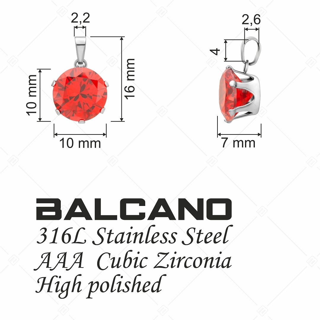 BALCANO - Frizzante / Pendentif en pierre précieuse ronde (212083ST22)