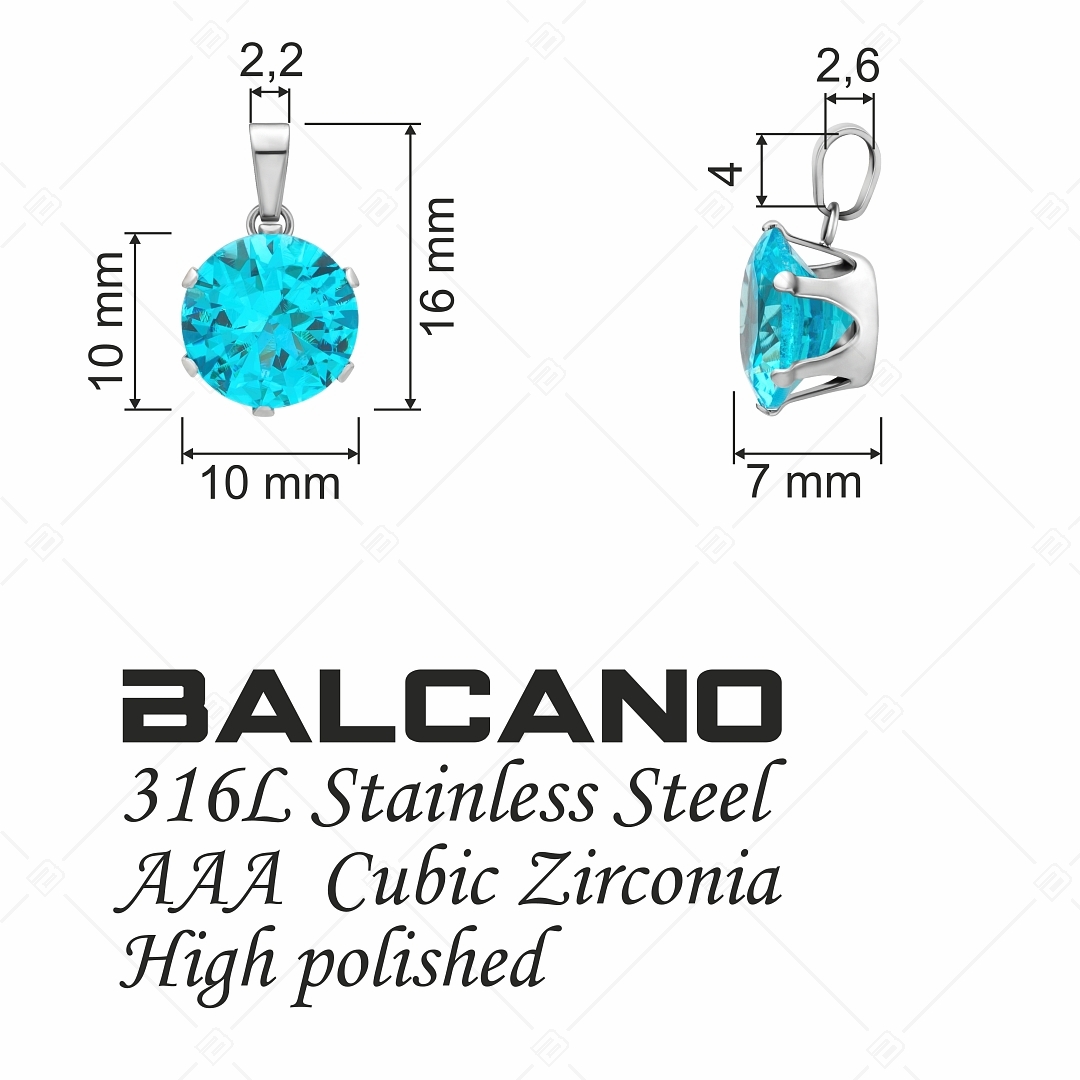 BALCANO - Frizzante / Pendentif en pierre précieuse ronde (212083ST48)
