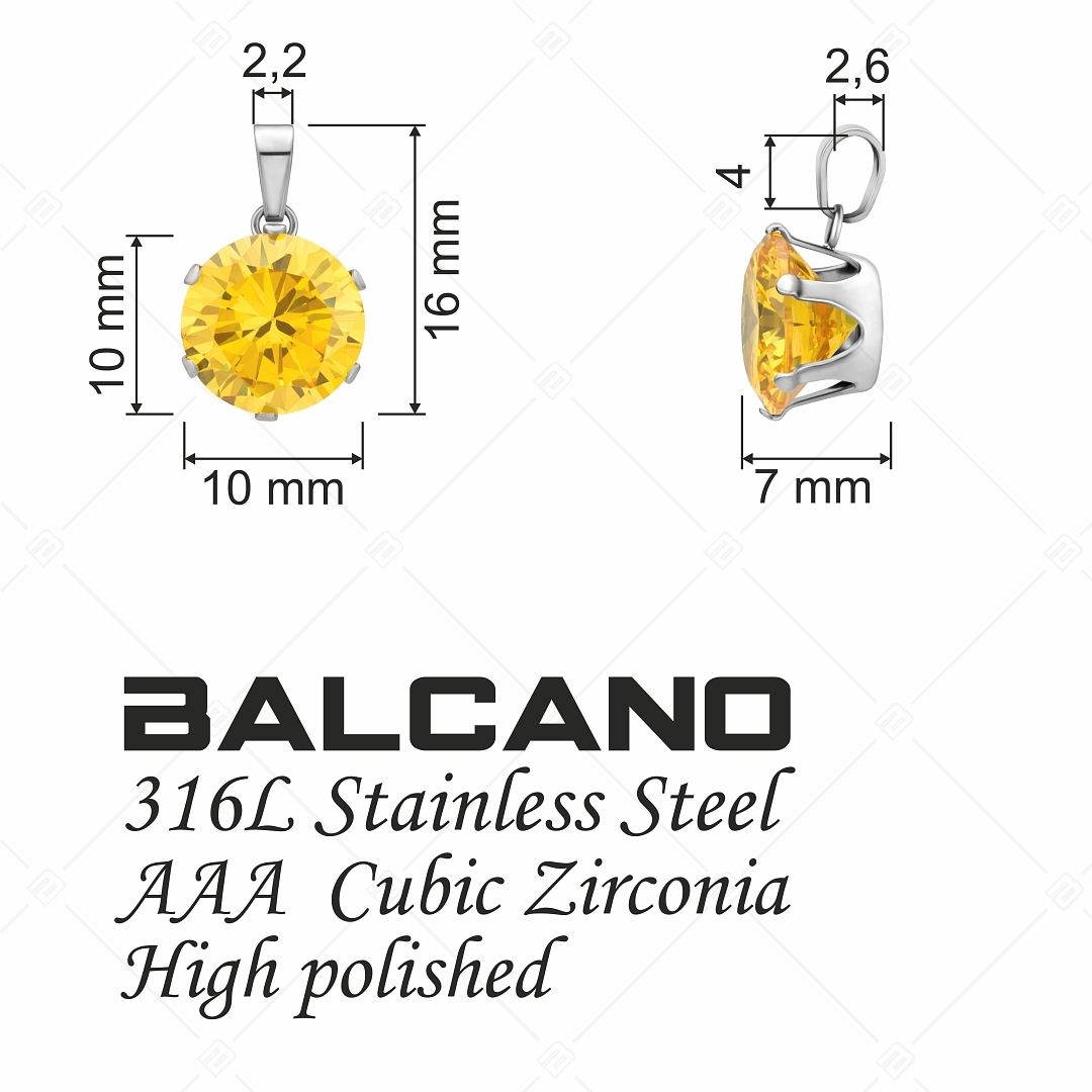 BALCANO - Frizzante / Pendentif en pierre précieuse ronde (212083ST55)