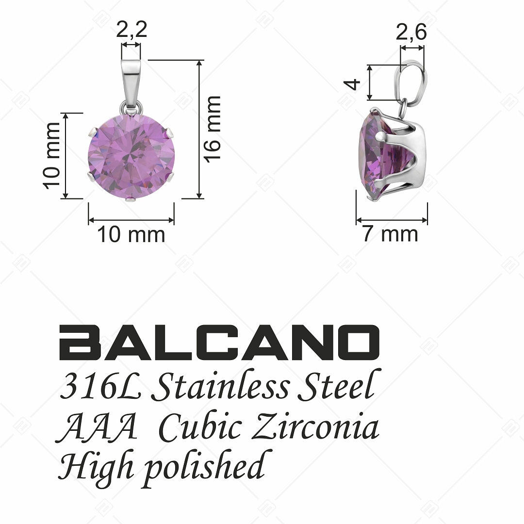 BALCANO - Frizzante / Pendentif en pierre précieuse ronde (212083ST79)