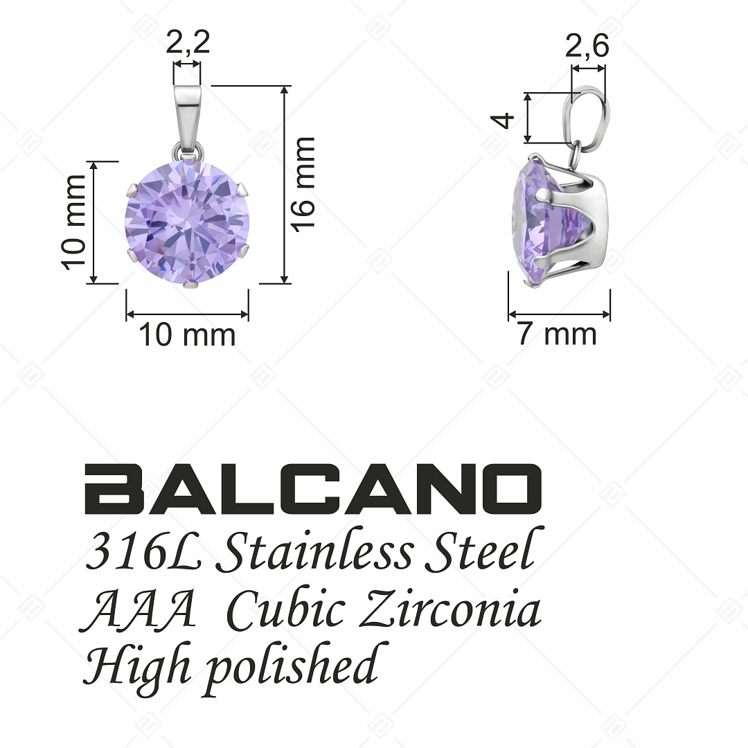 BALCANO - Frizzante / Pendentif en pierre précieuse ronde (212083ST82)
