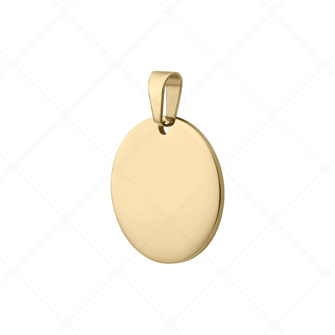 BALCANO - Round, engravable stainless steel pendant (242101EG88)