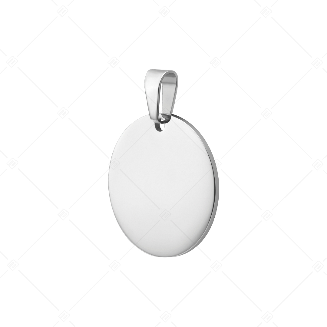 BALCANO - Round, engravable stainless steel pendant (242101EG97)