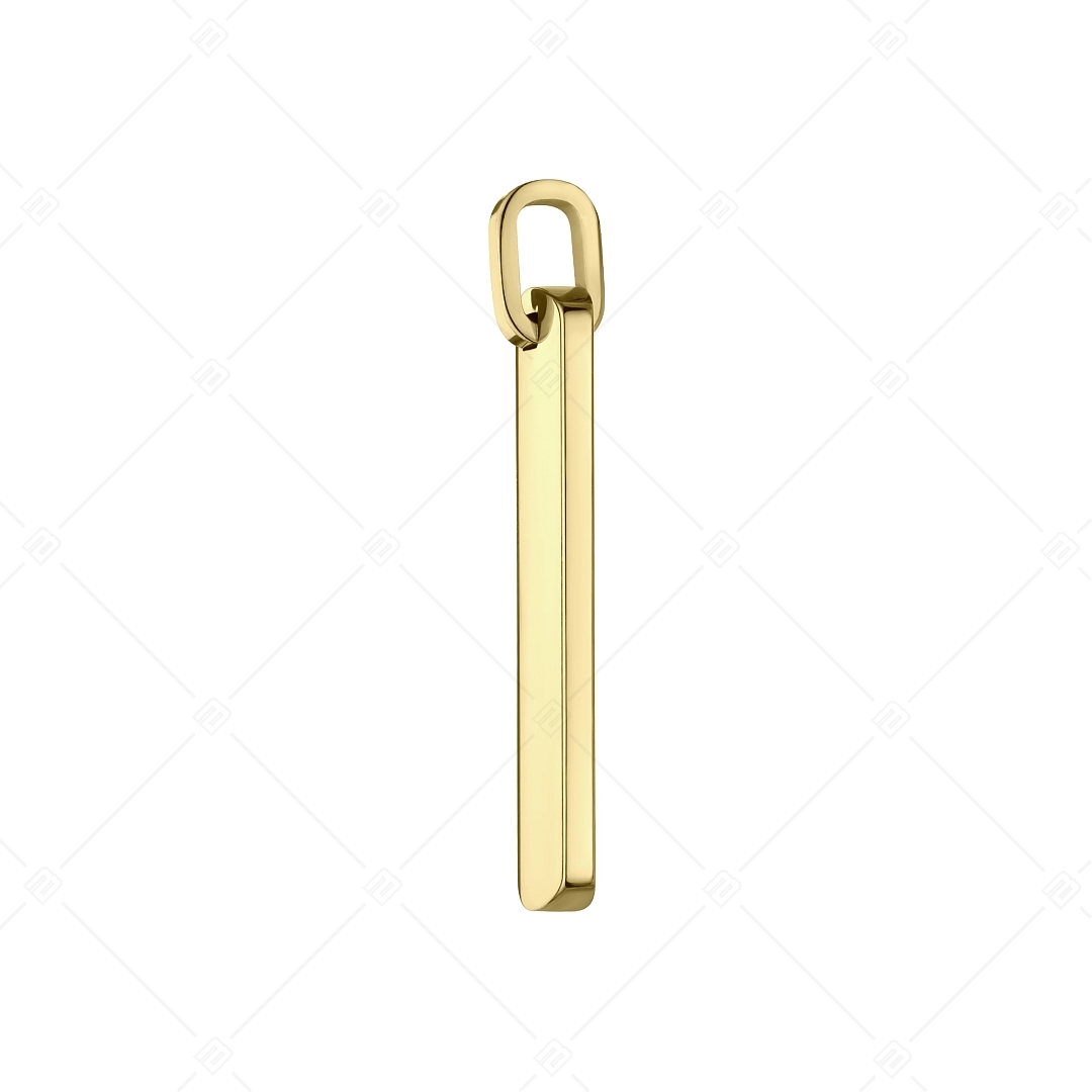 BALCANO - Steve / Engravable Stainless Steel Pendant, 18K Gold Plated (242105BC88)