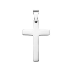 BALCANO - Cross / Gravierbarer Kreuz Anhänger mit Hochglanzpolierung