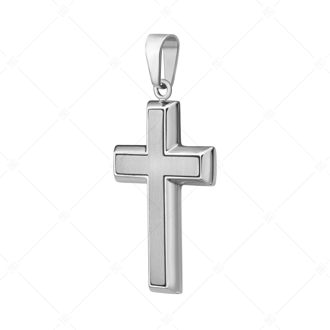 BALCANO - Latino / Latin cross stainless steel pendant, high polished (242203BL97)