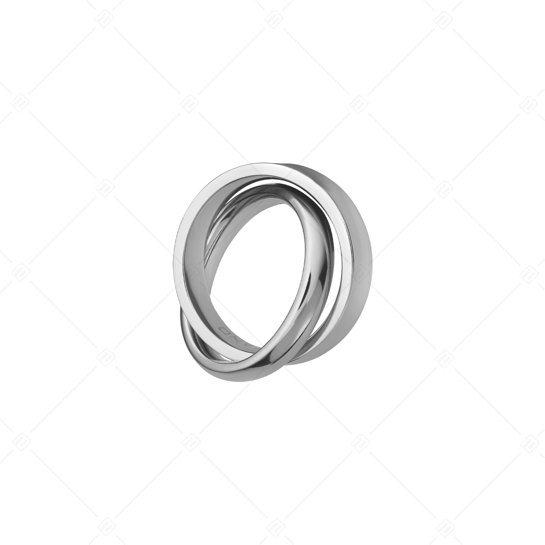 BALCANO - Legame / Pendentif en forme d'anneau imbriqué en acier inoxydable, avec hautement polie (242204BL97)