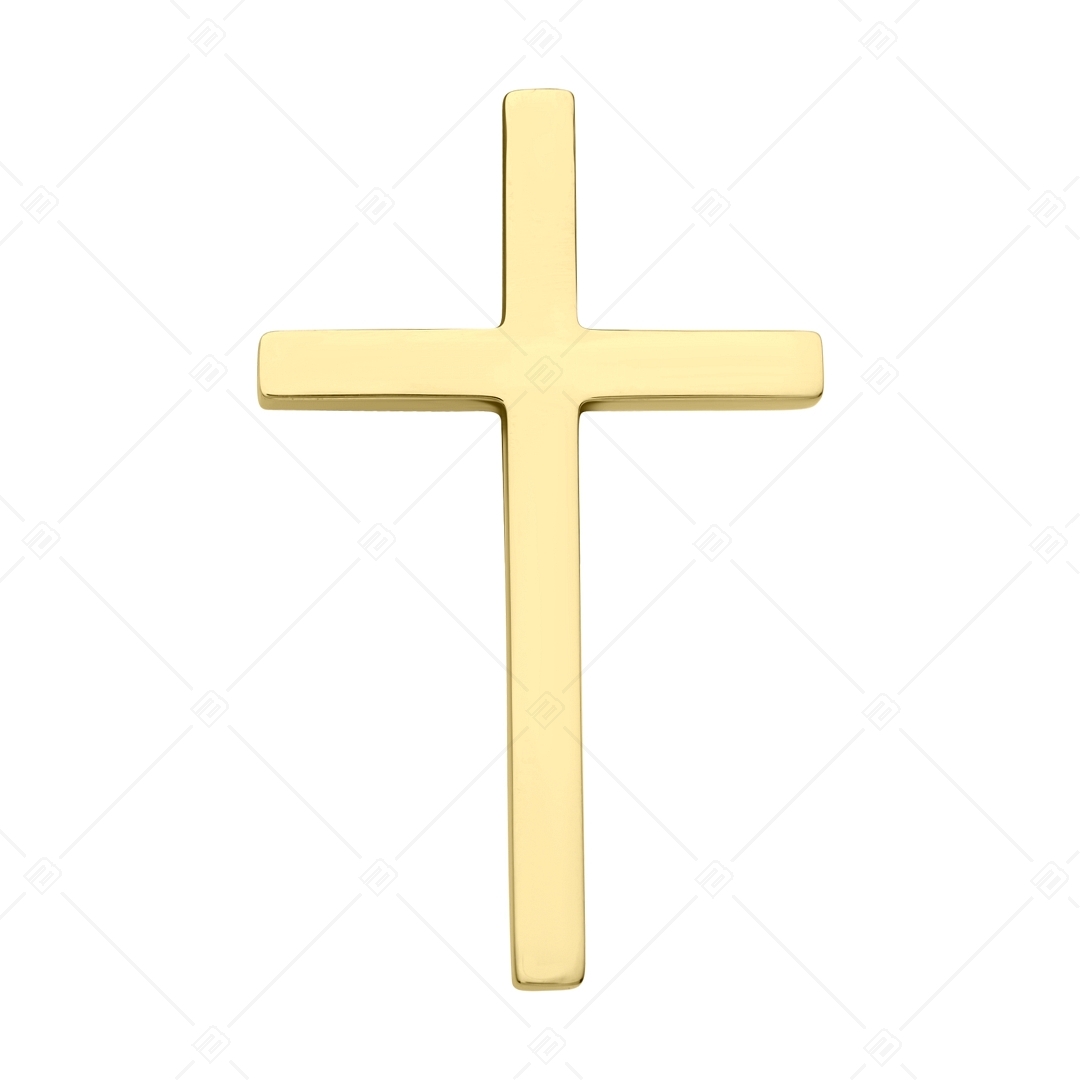 BALCANO - Tenuis / Klassischer Edelstahl Kreuz Anhänger mit 18K Gold Beschichtung (242205BL88)