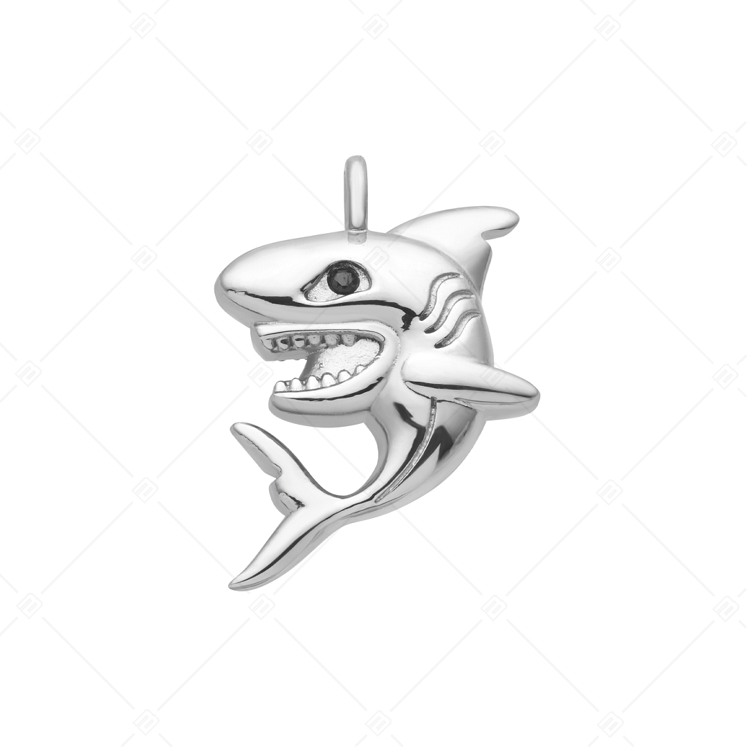 BALCANO - Shark / Edelstahl Anhänger in Haifischform mit Spiegelglanzpolierung (242207BC97)