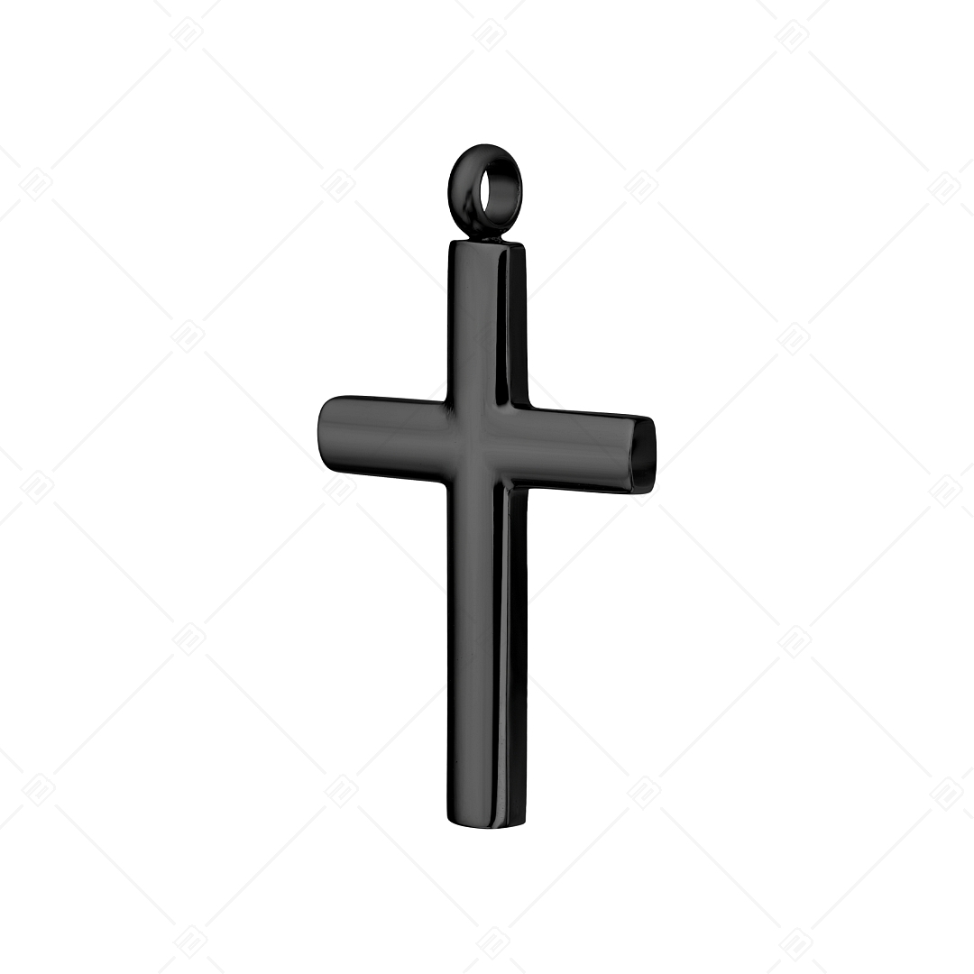 BALCANO - Croce / Kreuz Anhänger mit schwarzer PVD-Beschichtung (242209BC11)