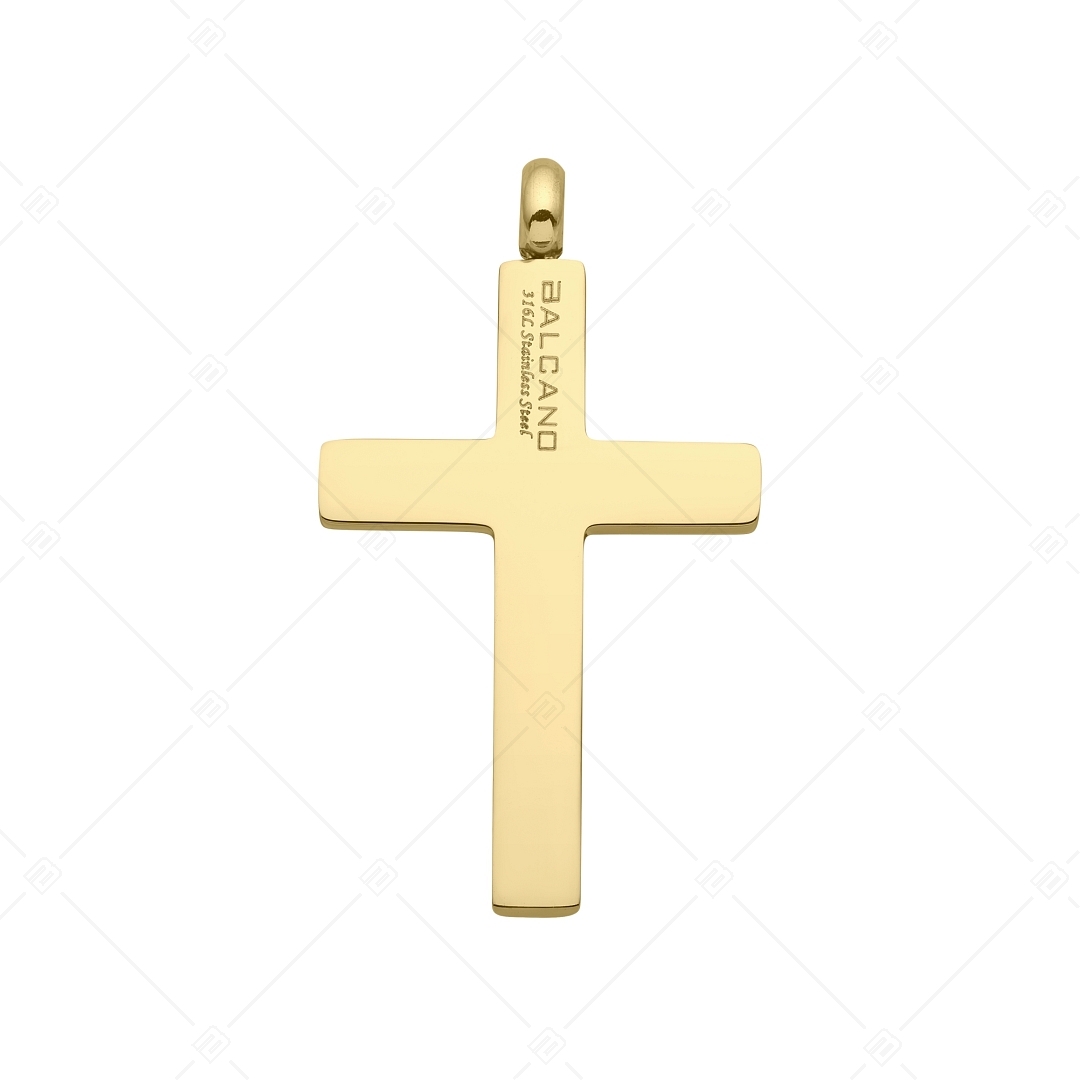 BALCANO - Croce / Kreuz Anhänger mit 18K Vergoldung (242209BC88)