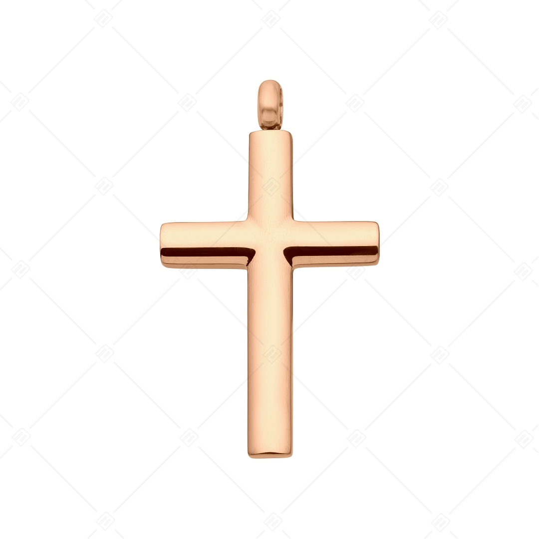 BALCANO - Croce / Kreuz Anhänger mit 18K Roségold Beschichtung (242209BC96)