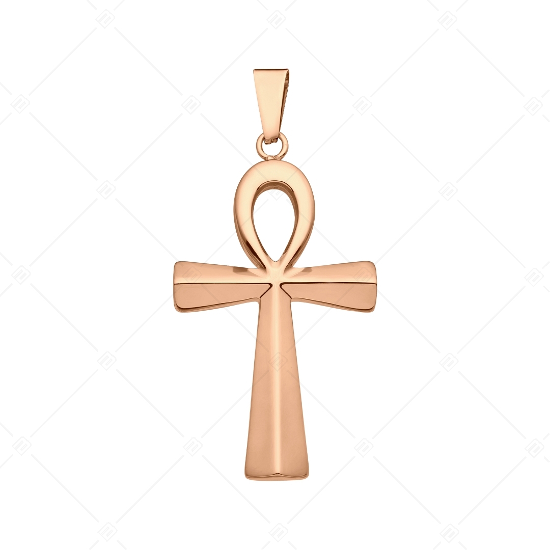 BALCANO - Isiris / Ankh Cross (Egyptian Cross) Pendant, 18K Rose Gold Plated (242211BC96)