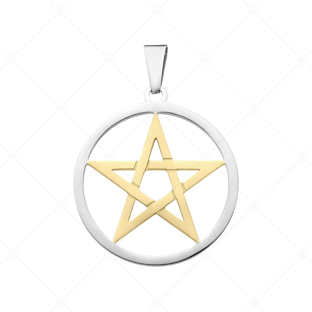 BALCANO - Pentagram / Fünfzackiger Stern Anhänger, 18K vergoldet (242214BC88)