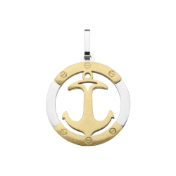 BALCANO - Anchor / Anchor Shaped Stainless Steel Pendant, 18K Gold Plated