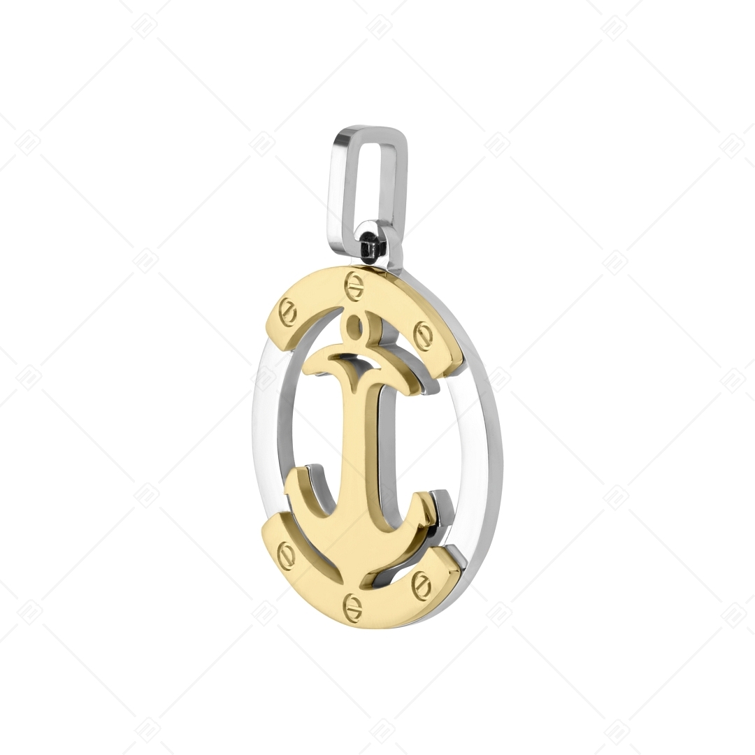 BALCANO - Anchor / Anchor Shaped Stainless Steel Pendant, 18K Gold Plated (242218BC88)