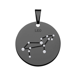 BALCANO - Zodiac / Constellation pendant with zirconia gemstones - Leo