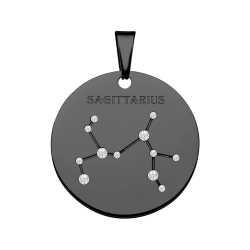 BALCANO - Zodiac / Constellation pendant with zirconia gemstones - Sagittarius