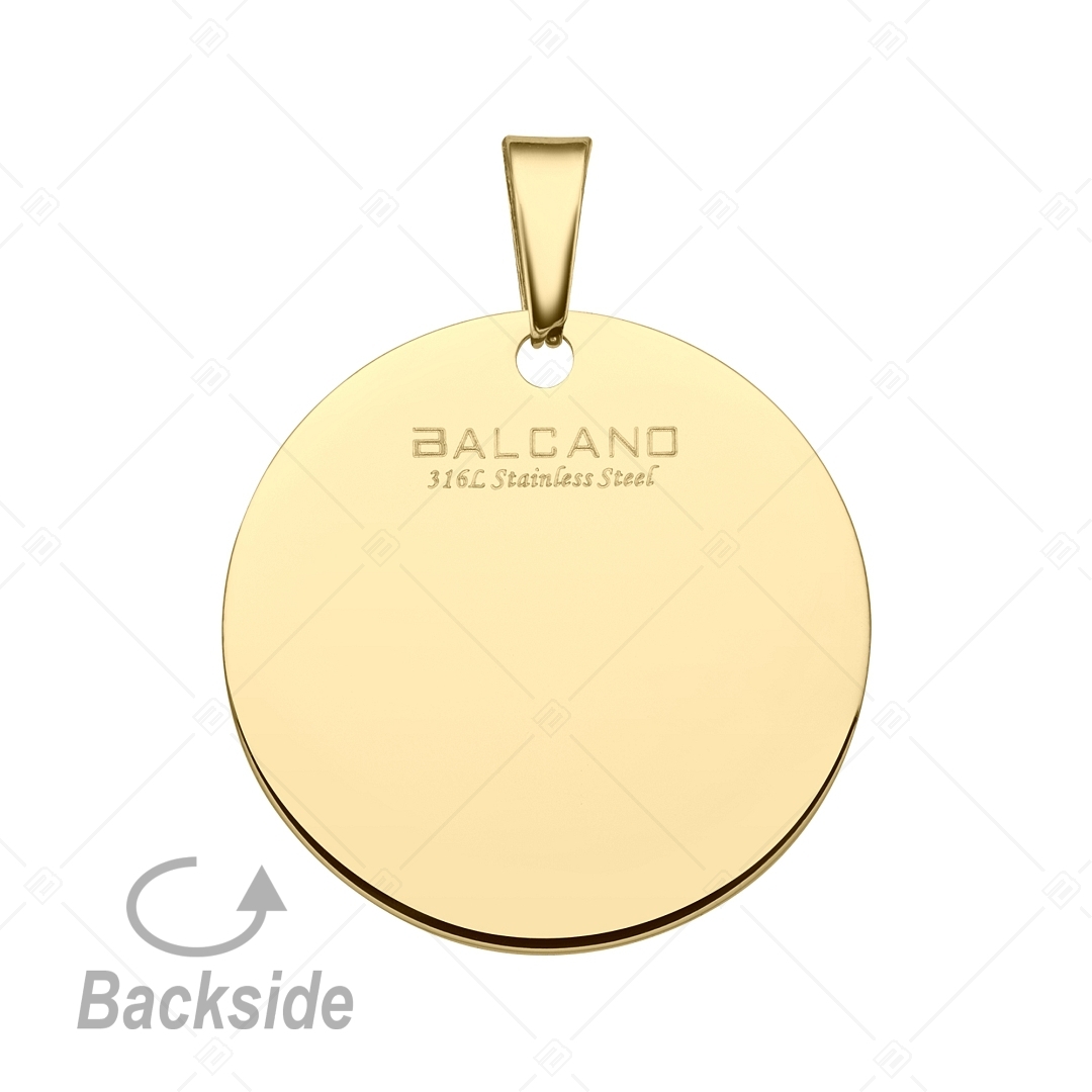 BALCANO - Zodiac / Constellation Pendant With Zirconia Gemstones and 18K Gold Plated - Pisces (242232BC88)
