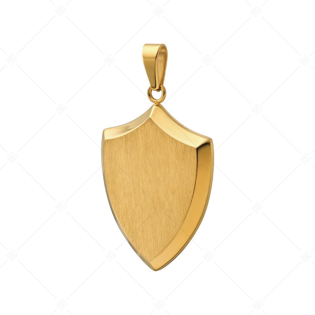 BALCANO - Shield / Stainless Steel Pendant, 18K Gold Plated (242236BC88)