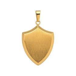BALCANO - Shield / Schild Form Anhänger mit 18K Gold Beschichtung