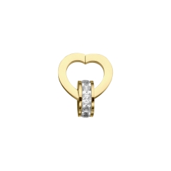 BALCANO - Pendant with zirconia gemstones, 18K gold plated