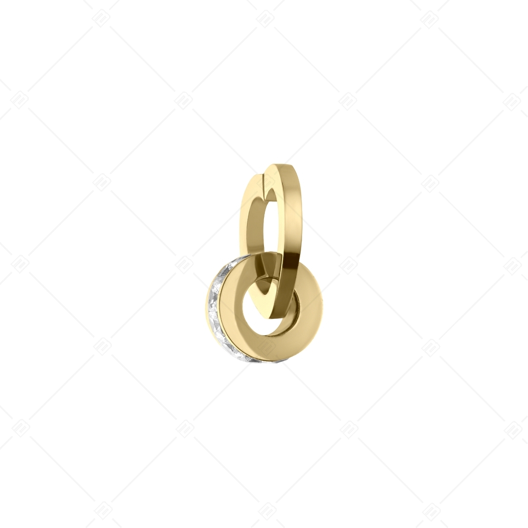 BALCANO - Cor / Pendant With Zirconia Gemstones, 18K Gold Plated (242240BC88)