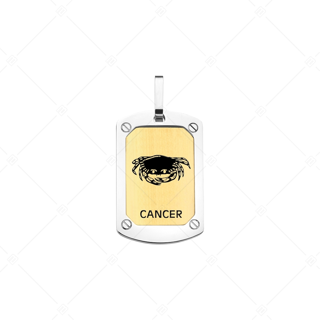 BALCANO - Cancer / Pendentif horoscope, plaqué or 18K - Signe du Cancer (242241BC88)