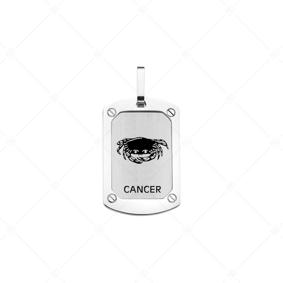 BALCANO - Cancer / Pendentif horoscope, avec hautement polie - Signe du Cancer (242241BC97)